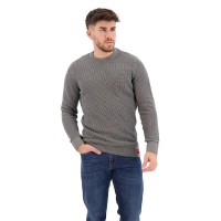 блуза,мъжки,пуловери,дамски,пуловери,superdry,textured,sweater,grey,(storm,grey,heather)
