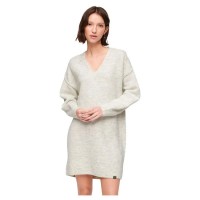 пуловер,дамски,поли,и,рокли,superdry,v,jumper,long,sleeve,short,dress,glacier,grey,marl,(beige)
