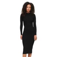 рокля,дамски,поли,и,рокли,superdry,backless,bodycon,long,sleeve,midi,dress,black,(black)
