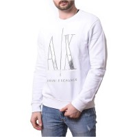 блуза,мъжки,пуловери,armani,exchange,sweatshirt,white,(1100,white)