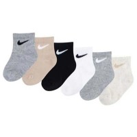 чорапи,детски,чорапи,nike,swoosh,half,long,socks,6,pairs,multicolor,(dk,grey,heather,black)