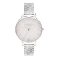 часовник,часовници,olivia,burton,ob16sp18,watch,silver,(silver,silver,pink)