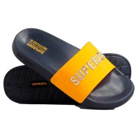 мъжки,джапанки,и,чехли,superdry,code,logo,vegan,slides,eclipse,navy,saffron,yellow,metallic,silver,(yellow)