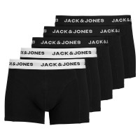боксерки,мъжко,бельо,jack,&,jones,solid,boxers,5,units,black,detail,black,white,wb,(black)