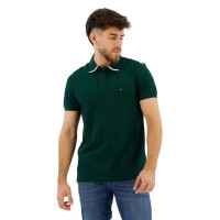 мъжки,блузи,с,яка,tommy,hilfiger,monotype,undercollar,reg,short,sleeve,polo,hunter,(green)