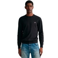 блуза,мъжки,пуловери,gant,8030561,classic,sweater,black,(black)