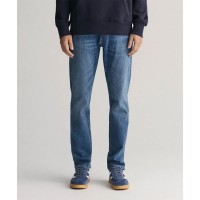 дънки,мъжки,панталони,дамски,панталони,gant,active,recover,slim,fit,jeans,blue,(mid,blue,broken,in)