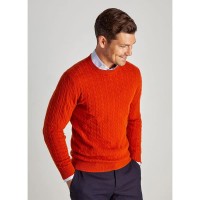 блуза,мъжки,пуловери,façonnable,cash,cable,sweater,orange
