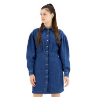 рокля,дамски,поли,и,рокли,pepe,jeans,julie,long,sleeve,short,dress,denim,(blue)