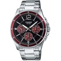 часовник,часовници,casio,mtp1374d5a,watch,brown,(silver,grey,silver,grey,black)