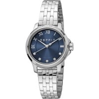 часовник,часовници,esprit,bent,ii,woman,watch,silver,(silver,grey,silver,grey,night,blue)