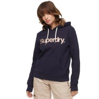 суичър,дамски,блузи,superdry,metallic,core,logo,hoodie,blue,(rinse,navy)