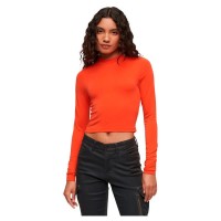 фланелка,с,дълъг,ръкав,дамски,топове,superdry,open,back,long,sleeve,top,orange,(grenadine,orange)