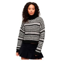 блуза,мъжки,пуловери,дамски,пуловери,superdry,roll,crop,high,neck,sweater,black,(black)