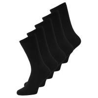 чорапи,мъжки,чорапи,jack,&,jones,basic,tennis,socks,5,pairs,black,(black,pack,black)