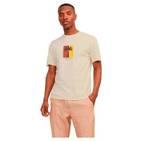 тениска,мъжки,тениски,jack,&,jones,marbella,branding,short,sleeve,t,shirt,buttercream,(beige)
