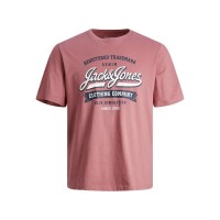 тениска,мъжки,тениски,дамски,тениски,jack,&,jones,logo,2,col,short,sleeve,t,shirt,pink,(mesa,rose)