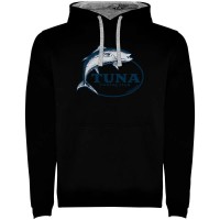 суичър,мъжки,пуловери,kruskis,tuna,fishing,club,two,colour,hoodie,black,grey,(black)