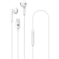 слушалки,слушалки,celly,up1100typec,earphones,white,(black)