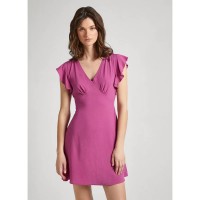 рокля,дамски,поли,и,рокли,pepe,jeans,camila,sleeveless,short,dress,pink,(english,rose,pink)