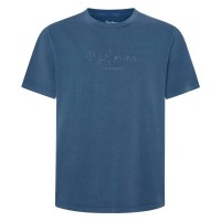 тениска,мъжки,тениски,pepe,jeans,emb,eggo,short,sleeve,t,shirt,sea,blue,(blue)