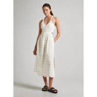 рокля,дамски,поли,и,рокли,pepe,jeans,gisela,sleeveless,dress,mousse,white