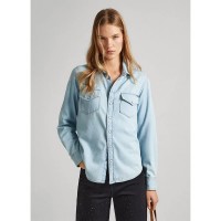 риза,с,дълъг,ръкав,дамски,ризи,pepe,jeans,ivy,long,sleeve,shirt,blue,(denim,pf8)