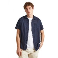 риза,с,къс,ръкав,мъжки,ризи,pepe,jeans,paige,short,sleeve,shirt,blue,(dulwich,blue)