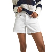къси,панталони,дамски,панталони,pepe,jeans,relaxed,mw,fit,denim,shorts,denim,tc2,(white)