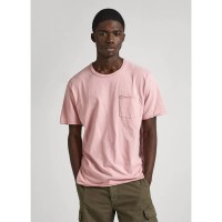 тениска,мъжки,тениски,pepe,jeans,single,carrinson,short,sleeve,t,shirt,ash,rose,pink,(pink)