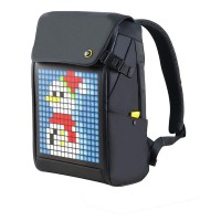 раница,раници,divoom,pixel,backpack,black,(black)