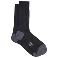 чорапи,мъжки,чорапи,hackett,cotton,socks,black
