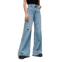 дънки,дамски,панталони,superdry,raw,hem,wide,flare,high,waist,jeans,blue,(sun,beach,blue)