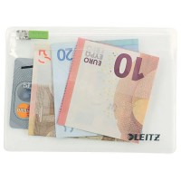 несесер,тоалетни,принадлежности,leitz,traveller,zipper,xs,wash,bag,2,units,beige,(transparent)