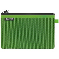 несесер,тоалетни,принадлежности,leitz,wow,nylon,two,pockets,travel,23x15,cm,wash,bag,green
