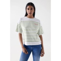 тениска,дамски,тениски,salsa,jeans,21007841,short,sleeve,t,shirt,light,green,v2,(green)