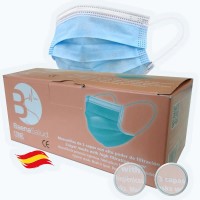 други,аксесоари,baenasalud,disposable,hygienic,face,mask,100,units,blue,(blue)