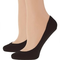 чорапи,дамски,чорапи,eden,2,seamless,breathable,foot,protectors,short,socks,black,(multicolor)