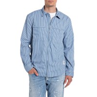 риза,с,дълъг,ръкав,мъжки,ризи,replay,m4121,.000.52682,long,sleeve,shirt,blue,with,white,micro,triangle,(blue)