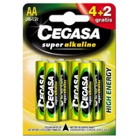 батерии,cegasa,lr03,blister,alkaline,battery,6,units,silver,(golden)