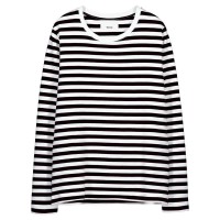 тениска,дамски,тениски,makia,verkstad,long,sleeve,t,shirt,black,white,(multicolor)