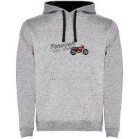 суичър,мъжки,пуловери,kruskis,forever,bicolor,hoodie,heather,grey,black,(grey)