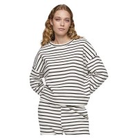 блуза,дамски,блузи,pieces,chilli,sweatshirt,multicolor,(cloud,dancer,stripes,black)