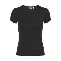 тениска,мъжки,тениски,дамски,тениски,vero,moda,ines,fiona,short,sleeve,t,shirt,black,(black)