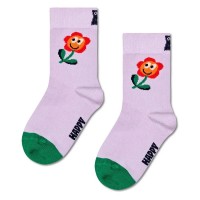 детски,чорапи,детски,чорапи,happy,socks,kids,flower,half,long,socks,light,purple,(multicolor)