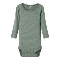 детски,облекла,за,момчета,name,it,baby,long,sleeve,bodysuit,kab,green,(lily,pad,detail,melange)