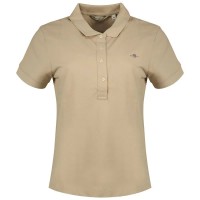 шапка,дамски,блузи,с,яка,gant,slim,sheild,cap,pique,short,sleeve,polo,dry,sand,(beige)