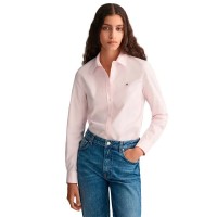 риза,с,дълъг,ръкав,дамски,блузи,дамски,ризи,gant,slim,stretch,oxford,long,sleeve,shirt,pink,(light,pink)