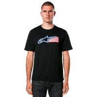 тениска,мъжки,тениски,alpinestars,racing,usa,csf,short,sleeve,t,shirt,black,(black)