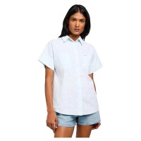 риза,с,къс,ръкав,дамски,блузи,дамски,ризи,lee,loose,utility,short,sleeve,shirt,pale,blue,(white)
